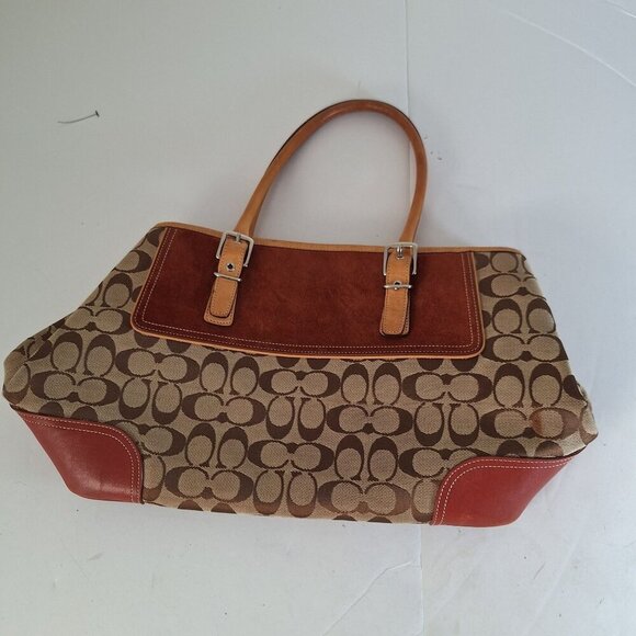 Coach tote bag canvas BEG F3J-6367 - Picture 1 of 13
